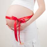 stomachs of pregnant women tied a scarlet ribbon