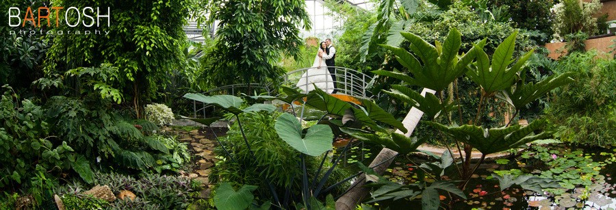 Свадебная фотосъесмка в ботаническом саду