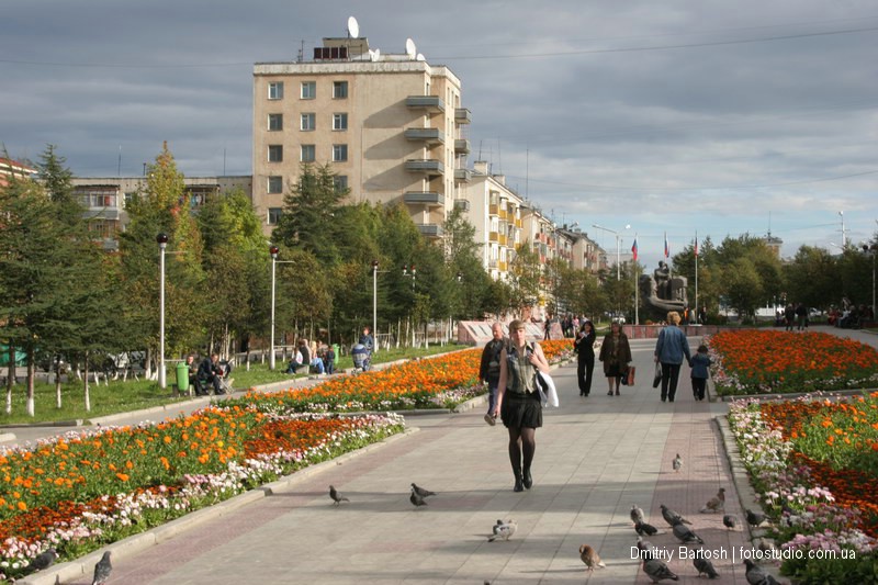 Центр города Магадан. Фотограф Дмитрий Бартош